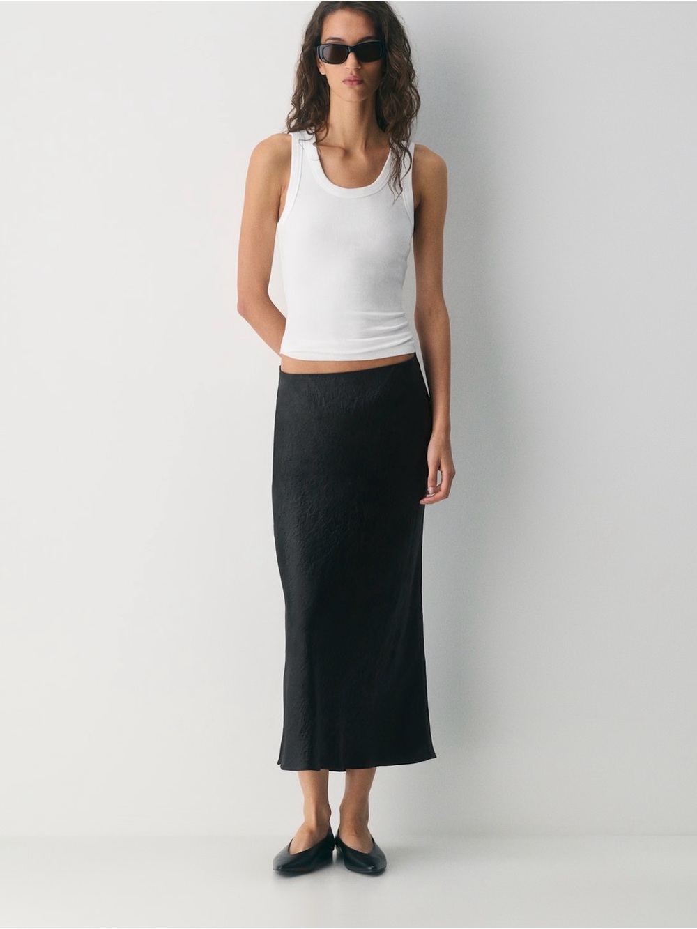 Aritzia Babaton Slip Satin Maxi Skirt